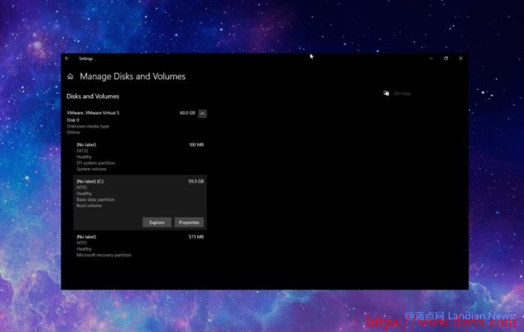 微软在 Windows 10 Dev 测试版里带来现代化版的磁盘分区管理工具-博悦天下