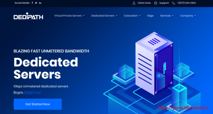 DediPath：$55/月/E3-1240v2/16GB内存/2TB硬盘/不限流量/1Gbps带宽/DDOS/洛杉矶-博悦天下