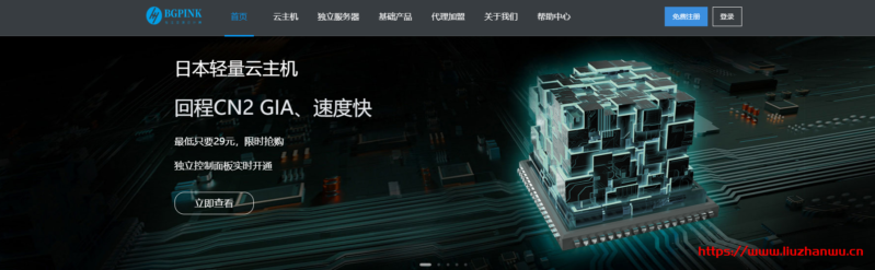 BGPINK：22元/月/1GB内存/10GB SSD空间/100GB流量/10Mbps-40Mbps端口/KVM/韩国LG/日本CN2 GIA/香港-博悦天下