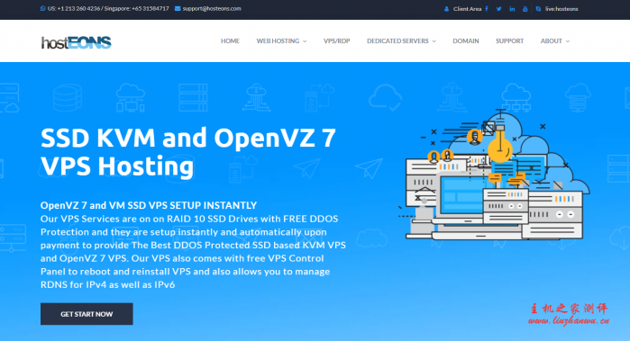 Hosteons:$11/年/1GB内存/10GB SSD空间/1TB流量/1Gbps端口/100Gbps DDOS防护/KVM/洛杉矶/拉斯维加斯/纽约等-博悦天下