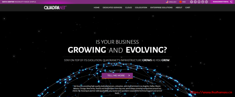 QuadraNet:$29/月/X3200/8GB内存/1TB硬盘/10TB流量/100Mbps端口/5 IP/洛杉矶-博悦天下