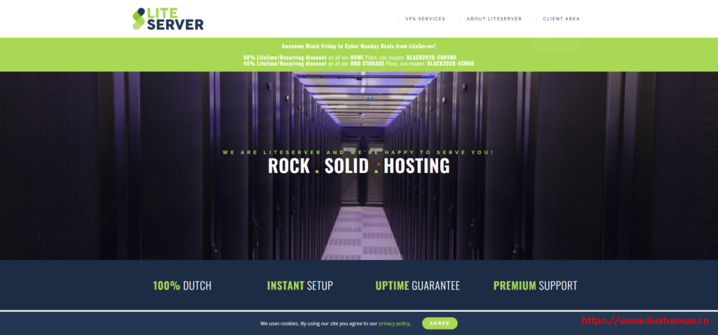 【黑五】LiteServer：€2.5/月/2核/2GB内存/40GB NVME空间/10TB流量/1Gbps端口/KVM/荷兰-博悦天下