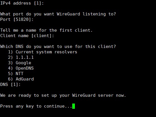 Linux下，一键安装WireGuard-博悦天下