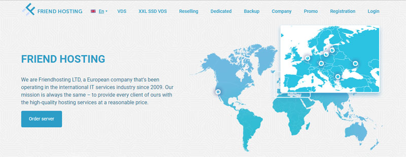 #便宜#friendhosting:VPS和虚拟主机全场45折,1核/512M/不限流量年付€14.5,多国机房-博悦天下