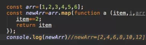js数组map()方法使用