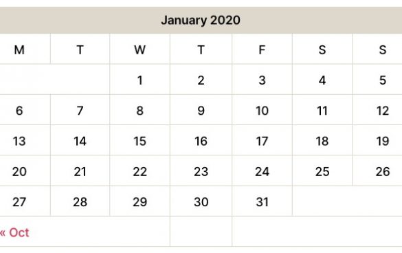WordPress 5.4版将对日历小工具代码结构进行调整