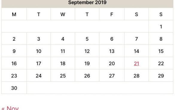 WordPress 5.4版将对日历小工具代码结构进行调整