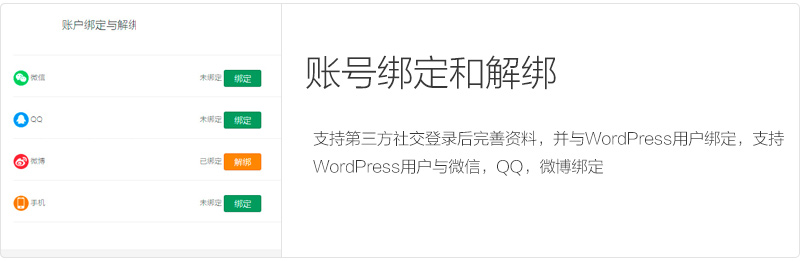 实现 QQ/微博/微信/钉钉/手机登录的WordPress插件