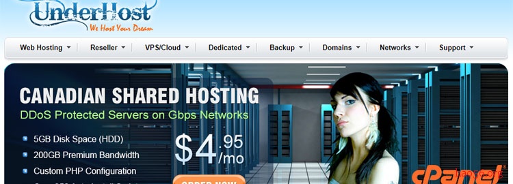 #无版权服务器#荷兰服务器 VPS underhost-博悦天下