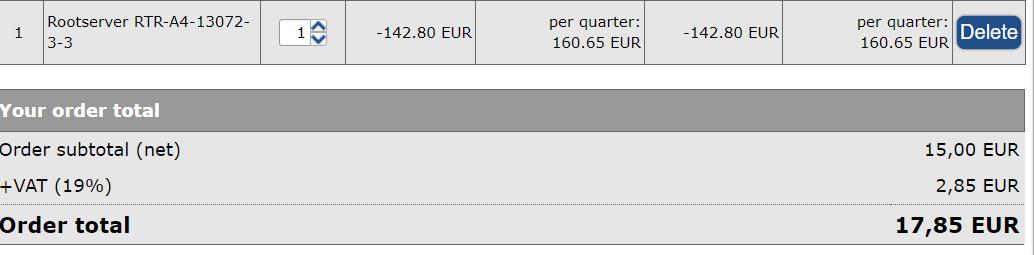 EUserv:德国独服,1Gbps带宽、不限流量,免费20个IPv4,3个月15欧元;E3-1231v3,32GB内存,8TB硬盘 EUserv:德国独服,1Gbps带宽、不限流量,免费20个IPv4,3个月15欧元;E3-1231v3,32GB内存,8TB硬盘