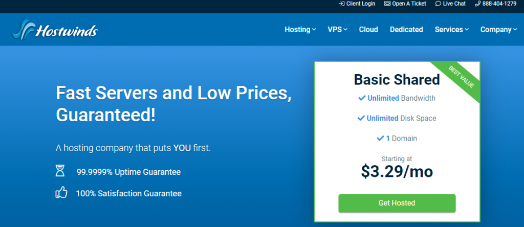 Hostwinds：$4.49/月/1GB内存/30GB SSD空间/1TB流量/1Gbps端口/KVM/西雅图/达拉斯/荷兰；随时更换IP-博悦天下