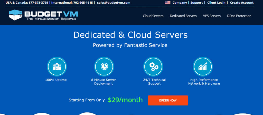 BudgetVM:$12.5/月/1核独享/2GB内存/50GB SSD空间/不限流量/100Mbps端口/DDOS/KVM/日本/洛杉矶CN2/达拉斯/芝加哥/荷兰等-博悦天下