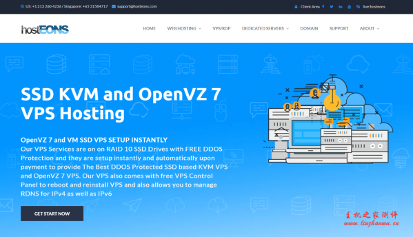 hosteons不限流量vps最新促销整理,100M带宽/20防御,月均$1起,最高终身五折叠加免费Win授权/Blesta授权/免费虚拟主机-博悦天下