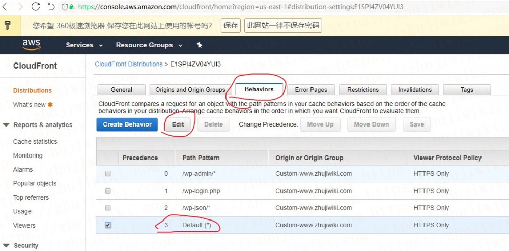 AWS CloudFront(AWS CDN)设置、使用教程;为WordPress加速 AWS CloudFront(AWS CDN)设置、使用教程;为WordPress加速