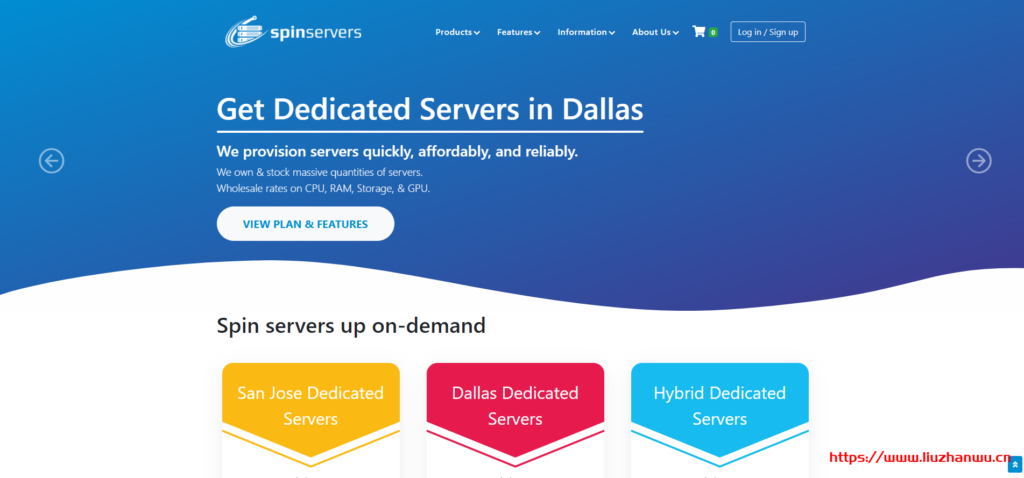 spinservers：$109/月-2*E5-2650L v3 CPU,64G内存,1.6T SSD硬盘,10TB/10Gbps,圣何塞机房-博悦天下