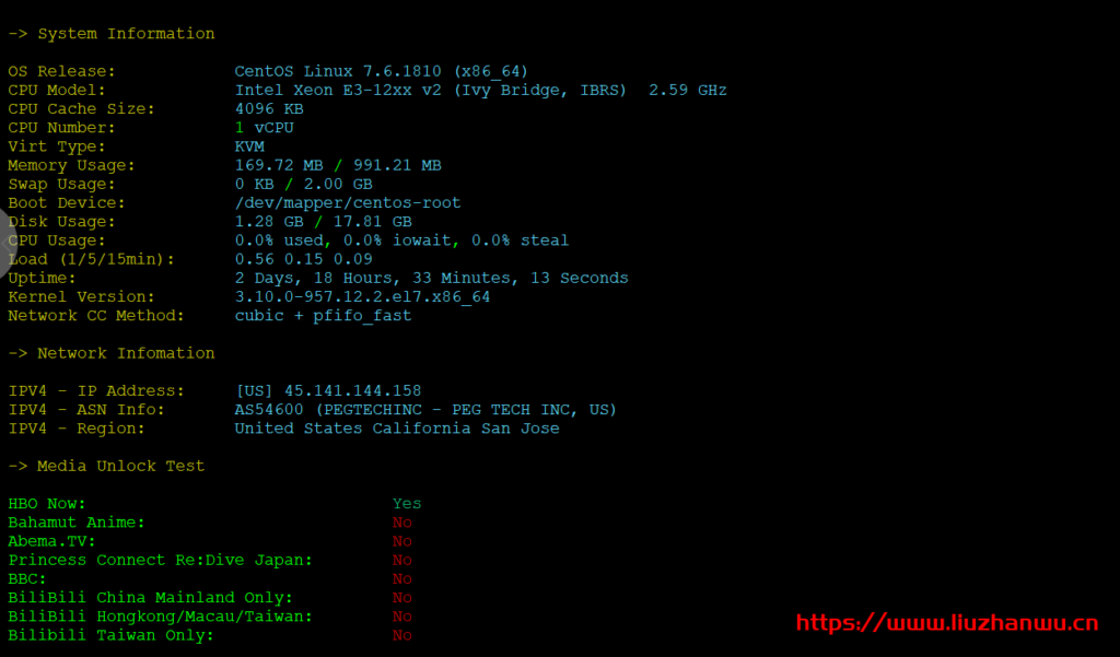 昔日数据:1核/1G/40G/600G流量/10Mbps/圣何塞精品网/首月16.8元,简单测评