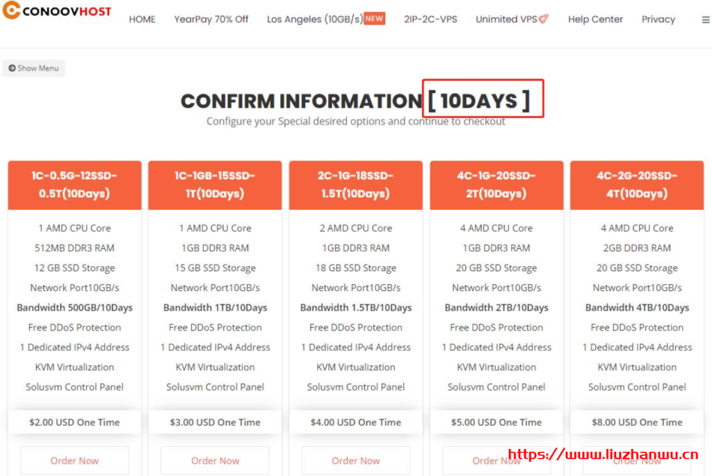 #投稿#CoNoov: 联通VIP线路不掉包·洛杉矶10GBps端口·AMD处理器·自带DDOS防御·免费体验·年付7折,多IP