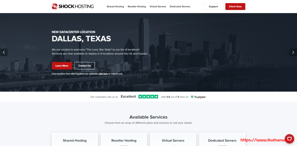 Shockhosting:新上新加坡机房,1核/2G/30G SSD/1T流量/G口/月付$4.99