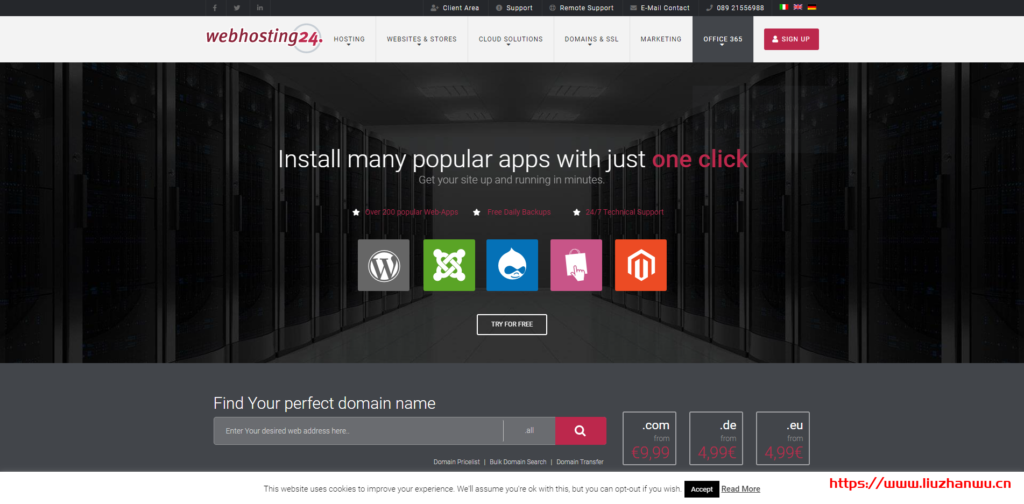 Webhosting24：€16.2/半年/1核@AMD Ryzen 3900/1GB内存/15GB NVMe空间/250GB流量/1Gbps端口/KVM/新加坡-博悦天下