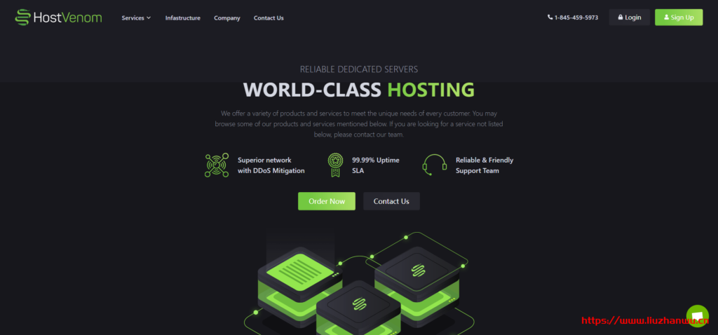 HostVenom：芝加哥AMD DDoS服务器循环减$10/月(1Gbps/30T月流量/30Gbps DDoS)-博悦天下