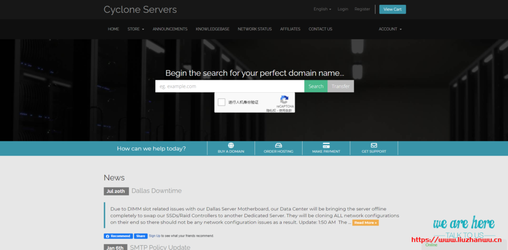 CycloneServers：[email protected] /512MB内存/15GB SSD空间/500GB流量/KVM/杰克逊维尔-博悦天下