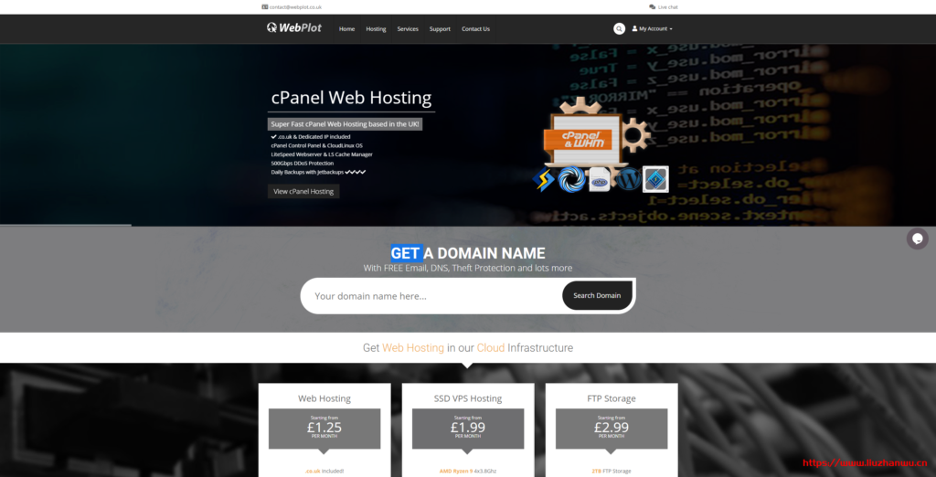 #便宜#WebPlot：AMD+NVMe系列VPS，cPanel面板虚拟主机，首月全部£1-博悦天下