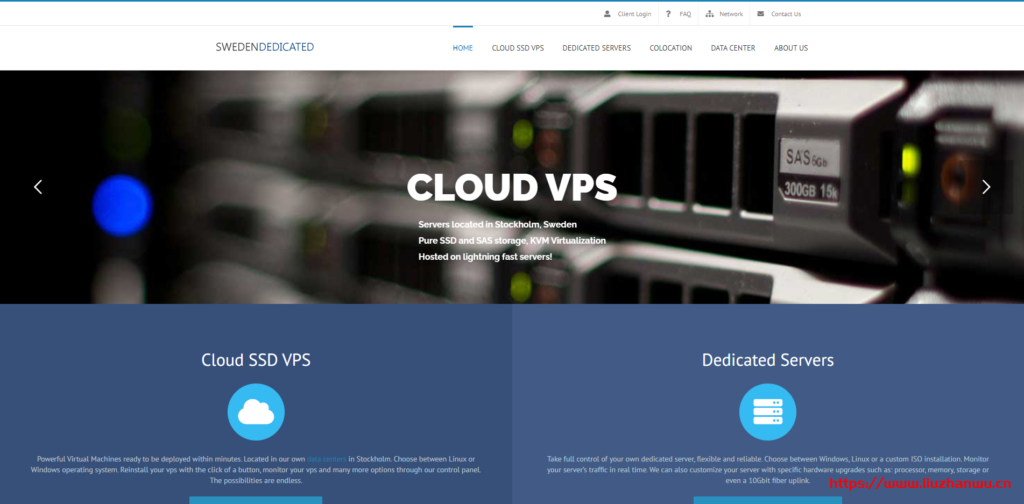 SwedenDedicated瑞典抗投诉、无版权VPS，斯德哥尔摩机房，10€/月/KVM架构/1CPU(fair share) /1GB内存/40GB SSD/1Gbps带宽/ 2T月流量(out)-博悦天下