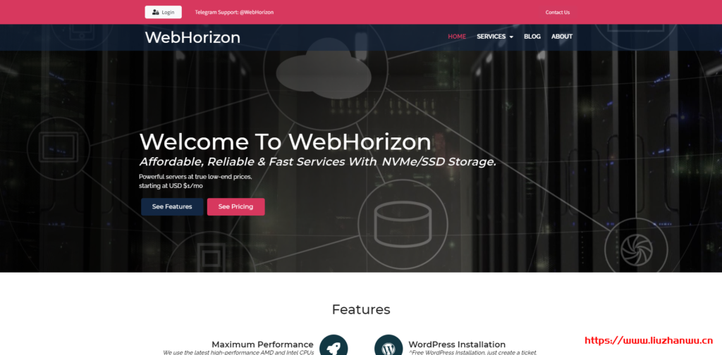 WebHorizon：$18/年/512MB内存/10GB NVMe空间/500GB流量/1Gbps端口/OpenVZ/新加坡；原生IP，解锁Netflix-博悦天下