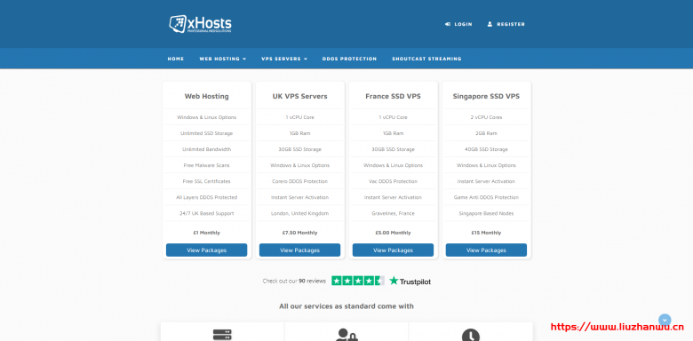 xHosts：£15/月/2核/2GB内存/40GB NVMe空间/不限流量/250Mbps端口/DDOS/KVM/新加坡OVH-博悦天下