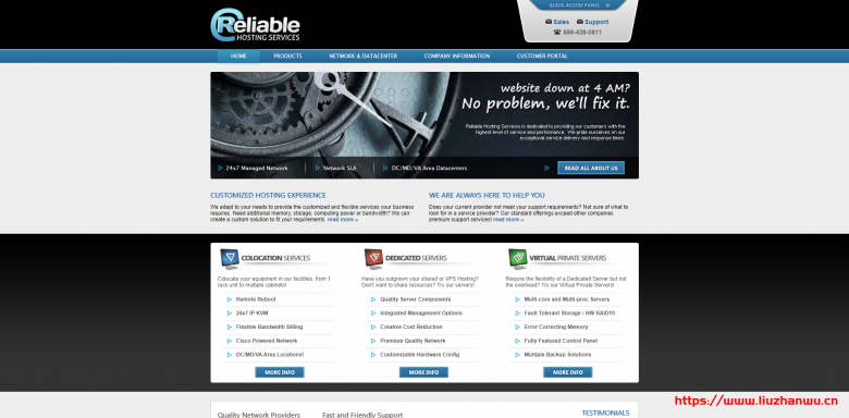 Reliable Hosting:双E5-2650v2/64GB内存/1.2TB SSD/1Gbps端口月流量10TB/5IP/$30/首月-博悦天下