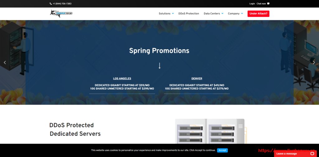 Sharktech：$129/月/2*E5-2678v3/64GB内存/1TB NVMe硬盘/不限流量/1Gbps-10Gbps带宽/DDOS/洛杉矶-博悦天下