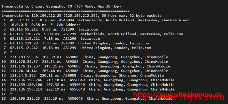 sharktech:荷兰机房1Gbps带宽不限流量服务器简单测评