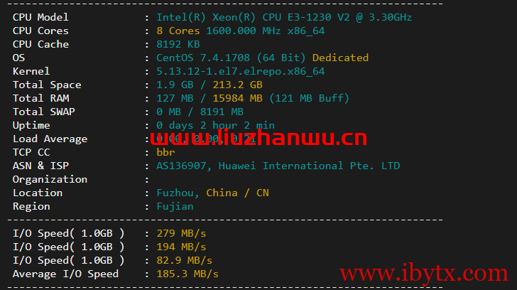 数脉科技：香港华为云专线，月付315元，附简单测评