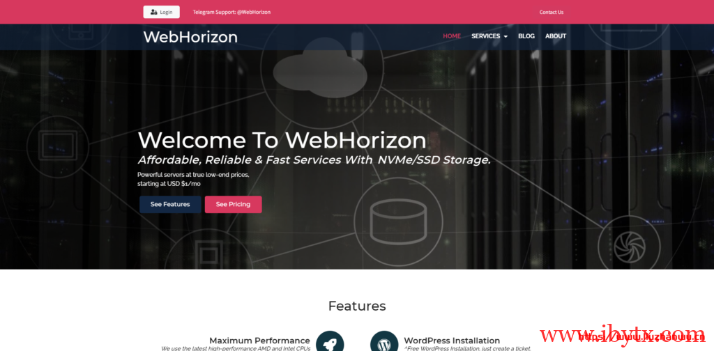 WebHorizon：$10.56/年-256MB/5G SSD/200GB/日本VPS-博悦天下