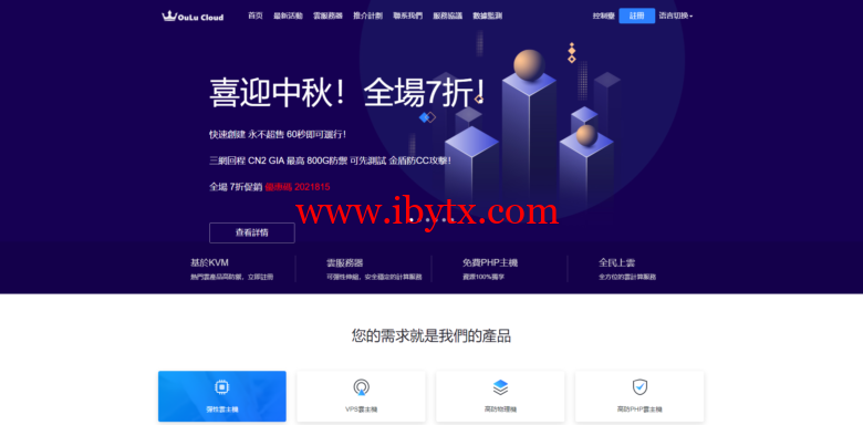 #中秋优惠#欧路云：全场7折，洛杉矶高防、加拿大OVH高防，香港CN，月付17元起-博悦天下