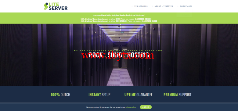 liteserver：荷兰大硬盘VPS，1核/1G内存/512G HDD/1G带宽/10T月流量/€5/月-博悦天下