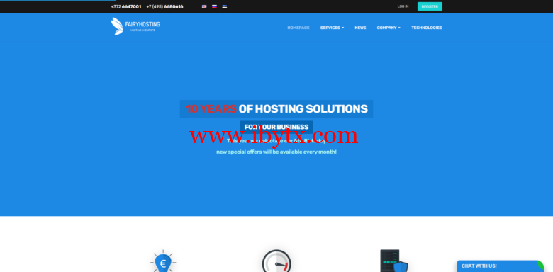 FairyHosting：€9.9/月/1核/4GB内存/50GB SSD空间/不限流量/1Gbps端口/KVM/爱沙尼亚vps-博悦天下