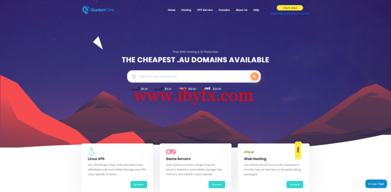 QuantumCore:黑色星期五,澳大利亚vps,1核/1GB内存/60GB NVME空间/1TB流量/1Gbps端口,$3.65/月-博悦天下