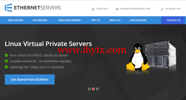 EtherNetservers：美国便宜vps，1核/1GB内存/30GB硬盘/2TB流量/2IP/1Gbps端口，$12/年-博悦天下