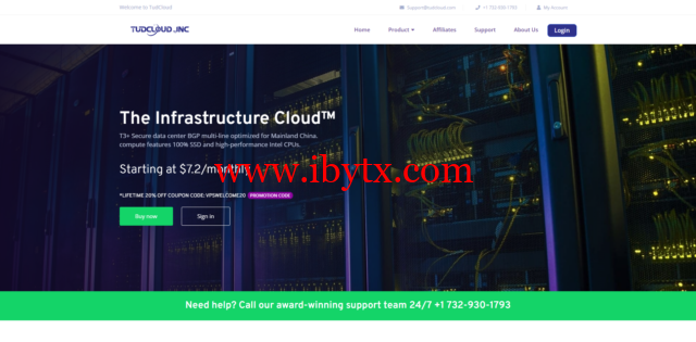 tudcloud：香港VPS，月付8折/半年付7折，可选大带宽或不限流量，$7.2/月起-博悦天下