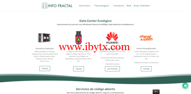 infofractal：智利vps，1核/512MB内存/40GB硬盘/1TB流量/250Mbps端口，$4/月-博悦天下