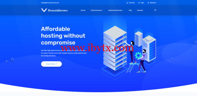 DraculaServers：美国便宜vps，2核/1G/10GB SSD硬盘/500GB流量/1Gbps端口，9.99美元/月-博悦天下