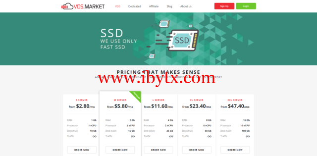 vds.market:新加坡vps/荷兰vps/德国vps/西班牙vps/乌克兰vps,1核/1GB内存/10GB SSD硬盘/不限流量/1Gbps端口,$3.4/月-博悦天下