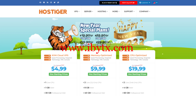 hostiger：美国便宜VPS，1核/1G内存/20G SSD/100M@1T流量，$19.9/年，可选土耳其/美国/荷兰-博悦天下
