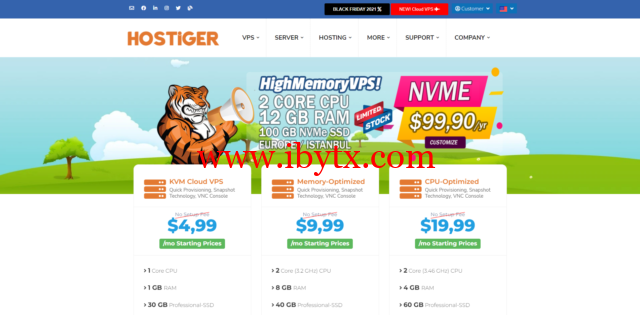 hostiger：土耳其便宜VPS，2核/12G内存/100G Nvme SSD/300M带宽/1T流量，$99,90/年-博悦天下