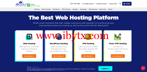 accuwebhosting：美国便宜vps，1核/1G内存/20G硬盘/150G流量/1Gbps带宽，$7.99/月起，可选windows-博悦天下