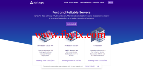 AlphaVPS：保加利亚大硬盘VPS，1核/512M内存/128G HDD硬盘/500G流量/1Gbps带宽，€15/年起-博悦天下