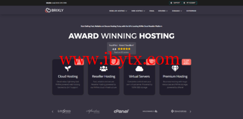 Brixly：英国VPS，1核/1G内存/30GB SSD硬盘/不限流量/100Mbps带宽，£ 10/月（首月只需 1 英镑）-博悦天下