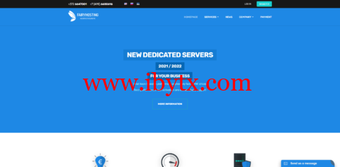 #上新#FairyHosting：香港vps，1核/4GB内存/50GB SSD硬盘/不限流量/100Mbps带宽，€9.9/月起-博悦天下