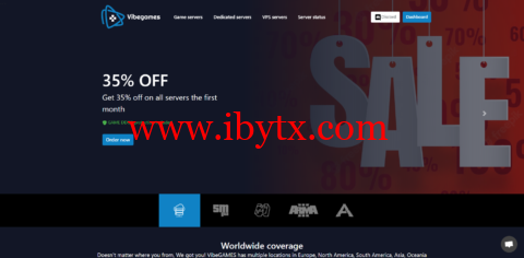 VibeGames：游戏主机，AMD Ryzen 3900X@3核/6GB内存/50GB SSD硬盘/不限流量/10Gbps端口，€50/月起，可选日本/新加坡/欧洲等-博悦天下